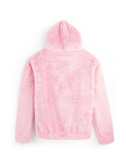 Alphabet Personalised Womens Fluffy Fleece Hoodie - Image 3 of 4