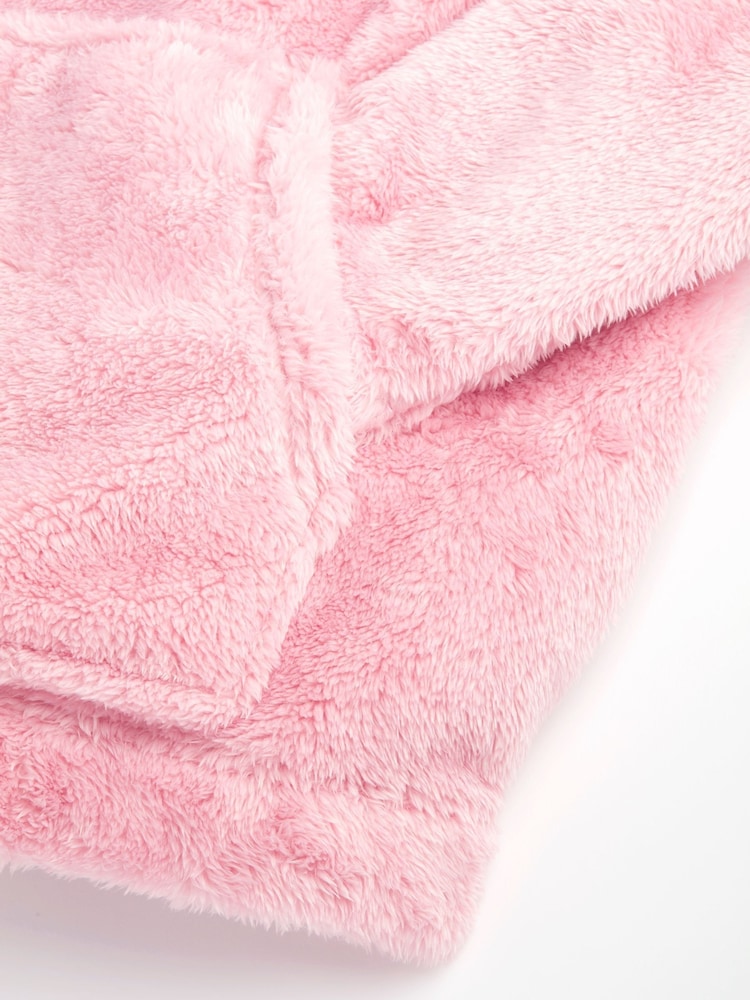 Alphabet Personalised Womens Fluffy Fleece Hoodie - Image 4 of 4