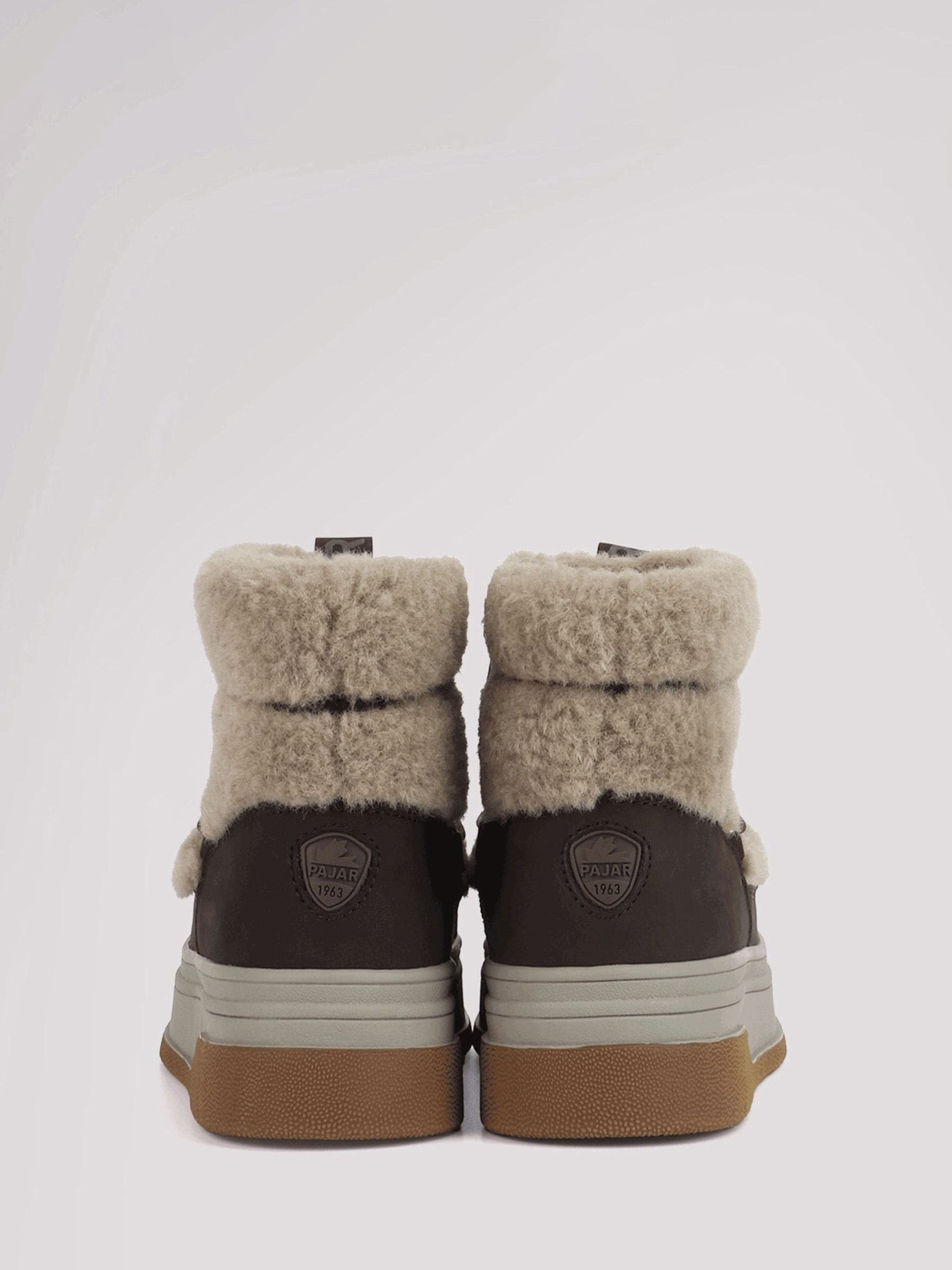 Buy Pajar Janie Borg Snow Taupe Brown Boots from Next USA
