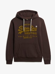 Sudadera con capucha y logo de inspiración vintage a tono de Superdry - Imagen 5 de 6