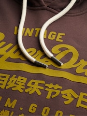 Sudadera con capucha y logo de inspiración vintage a tono de Superdry - Imagen 6 de 6