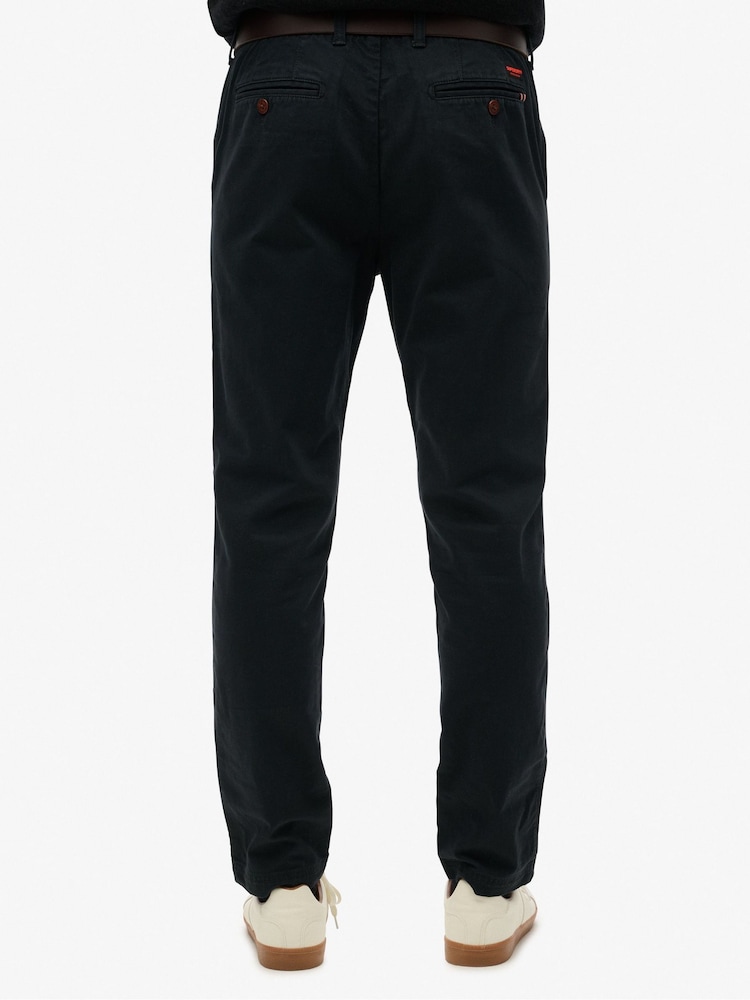 Superdry Black International Chino Trousers - Image 2 of 6