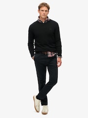 Superdry Black International Chino Trousers - Image 3 of 6