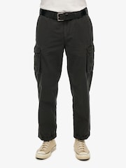 Superdry Black Parachute Light Cargo Joggers - Image 1 of 6