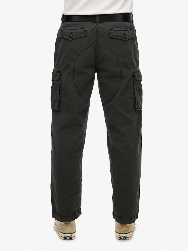 Superdry Black Parachute Light Cargo Joggers - Image 2 of 6