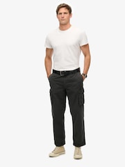 Superdry Black Parachute Light Cargo Joggers - Image 3 of 6