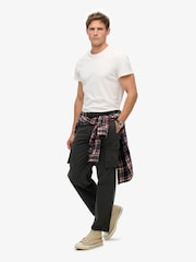 Superdry Black Parachute Light Cargo Joggers - Image 5 of 6