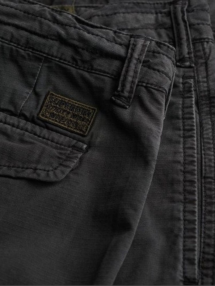Superdry Black Parachute Light Cargo Joggers - Image 6 of 6