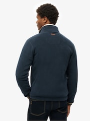 Superdry Blue Estate Full Zip Fleece - Image 2 of 6