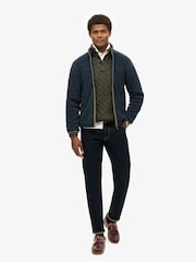Superdry Blue Estate Full Zip Fleece - Image 4 of 6