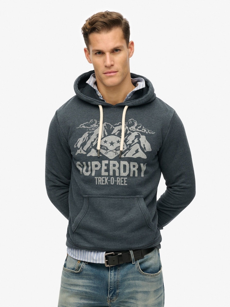 Superdry Lo-Fi Outdoor Mono Relaxed Hoodie - Bild 1 von 4