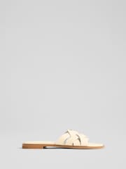 LK Bennett Natural Amara Veg Leather Multi Strap Sandals - Image 1 of 4