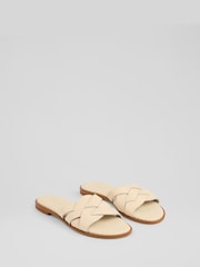 LK Bennett Natural Amara Veg Leather Multi Strap Sandals - Image 2 of 4