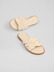 LK Bennett Natural Amara Veg Leather Multi Strap Sandals - Image 3 of 4