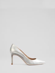 LK Bennett Floret Leather Stiletto Heel Court Shoes - Imagem 1 de 4