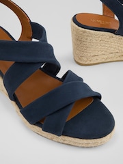 LK Bennett Blue Mariana Suede Multi Strap Sandals - Image 4 of 4