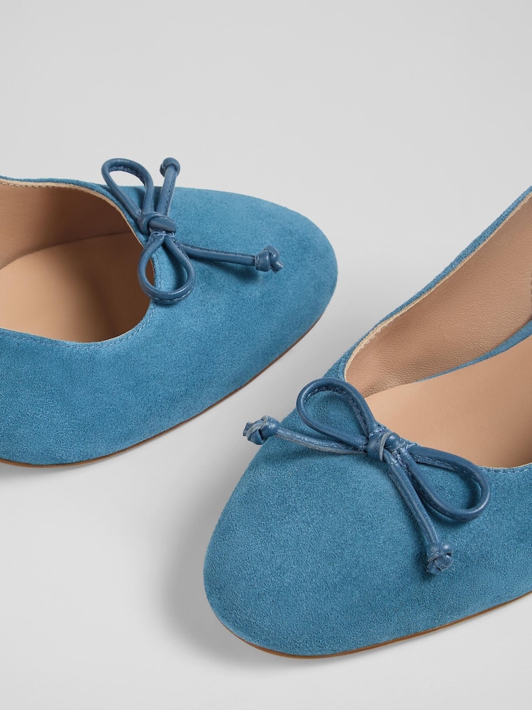 LK Bennett Louise Powder Suede Ballerina Slingback Shoes - Slika 4 iz 4 LK Bennett Louise Powder Suede Ballerina Slingback Shoes - Slika 4 iz 4