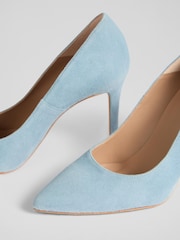 LK Bennett Fern Powder Suede Pointed Stiletto Court Shoes - Slika 4 iz 4