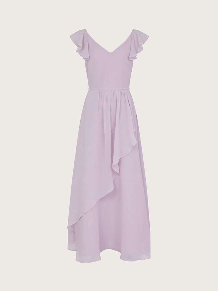 Monsoon Purple Monsoon Indi Tie-Back Prom Dress - Image 1 of 3