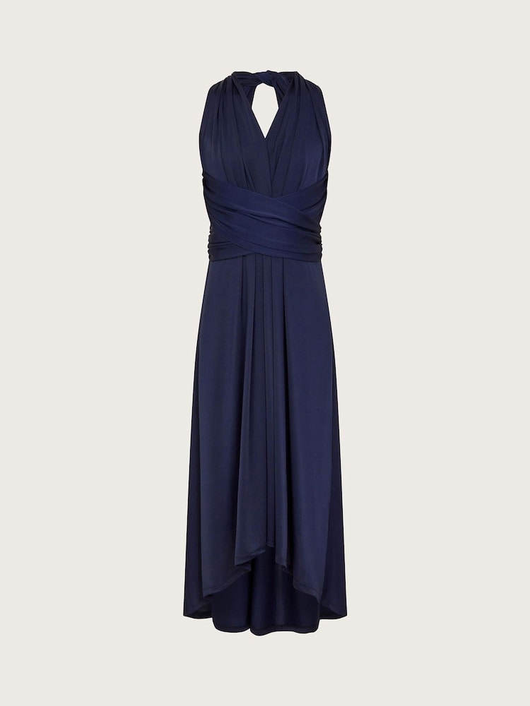 Monsoon Blue Monsoon Tia Twist Prom Dress - Image 1 of 3