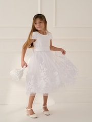 Monsoon Sorcha Floral Lace Communion Dress - Imagen 1 de 4