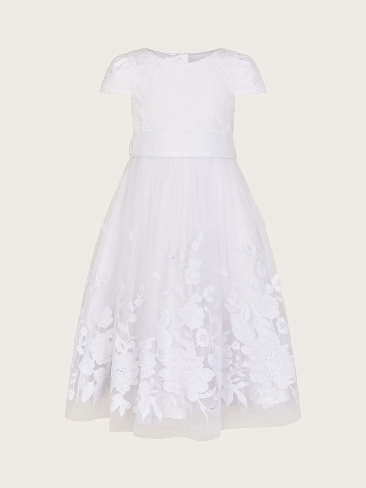 Monsoon Sorcha Floral Lace Communion Dress - Imagen 2 de 4