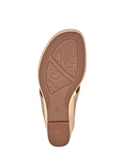 Pavers Natural Tall Wedge Heel Mules - Image 5 of 5