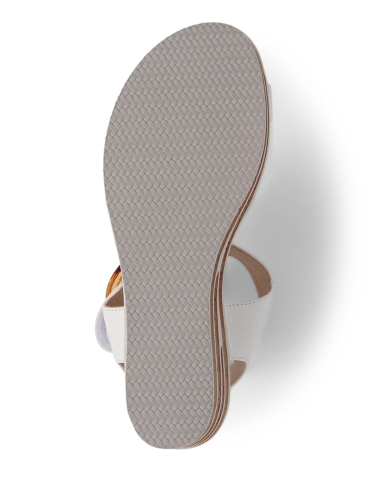 Pavers White Touch Fasten Wedge Sandals - Image 5 of 5