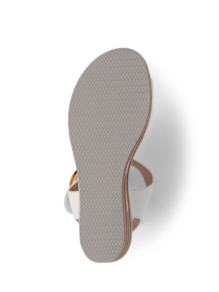 Blanco - Sandalias de cuña con cierre de velcro de Pavers - Imagen 5 de 5 Blanco - Sandalias de cuña con cierre de velcro de Pavers - Imagen 5 de 5