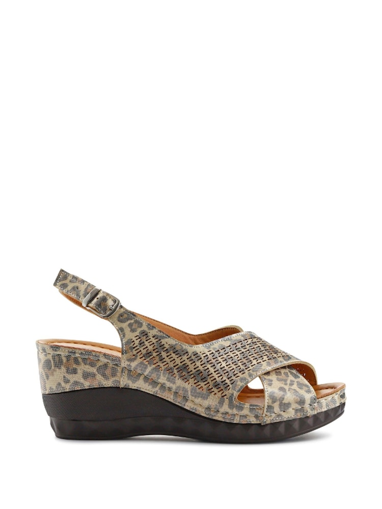 Metallic - Pavers Cushioned Smart Slingback Sandals - Image 1 of 5