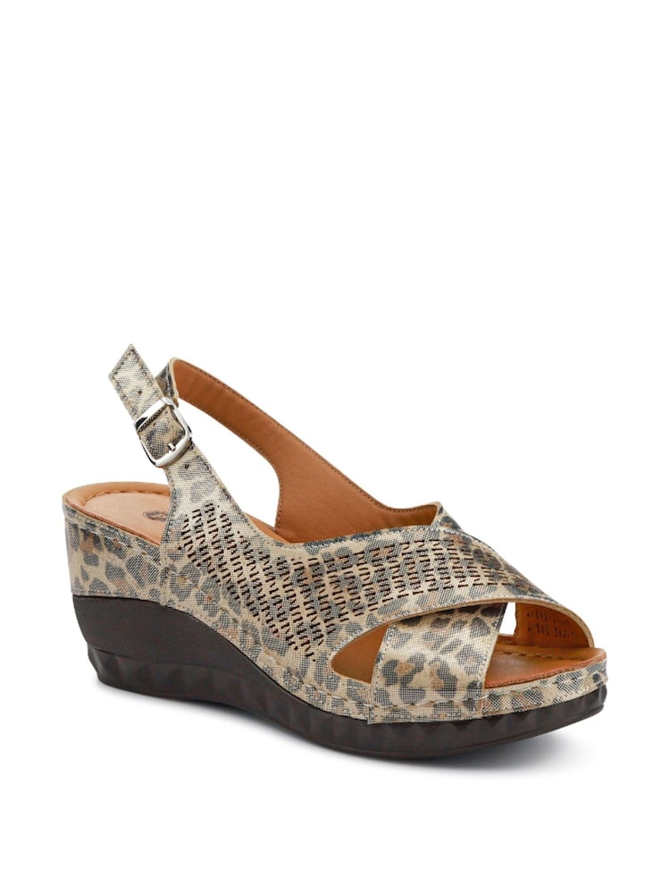 Metallic - Pavers Cushioned Smart Slingback Sandals - Image 2 of 5