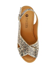 Metallic - Pavers Cushioned Smart Slingback Sandals - Image 4 of 5