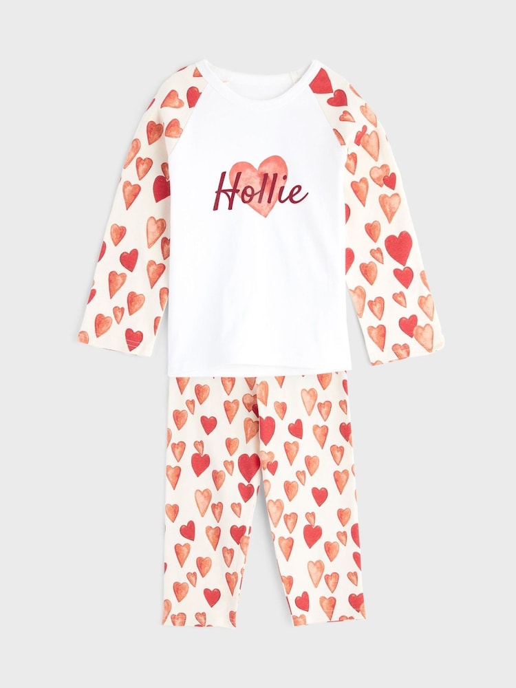 Personalised Girls Rainbow Pyjamas Set by Dollymix - Image 1 of 6 Personalised Girls Rainbow Pyjamas Set by Dollymix - Image 1 of 6