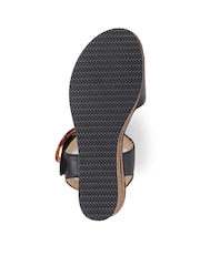 Pavers Black Touch Fasten Wedge Sandals - Image 5 of 5