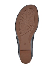 Pavers Black Tall Wedge Heel Mules - Image 5 of 5