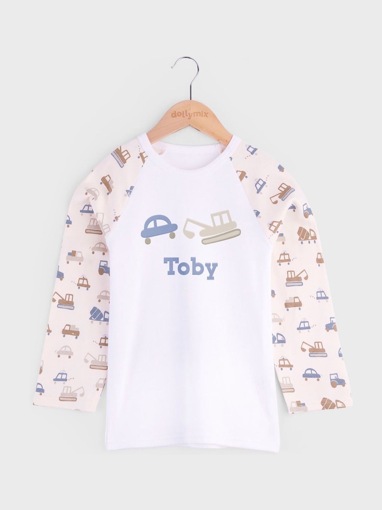 Personalised Girls Rainbow Pyjamas Set by Dollymix - Image 2 of 6 Personalised Girls Rainbow Pyjamas Set by Dollymix - Image 2 of 6