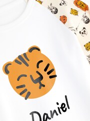 Personalised Girls Rainbow Pyjamas Set by Dollymix - Image 5 of 6