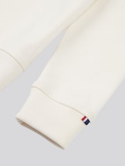 U.S. Polo Assn. Cream Boys 100% Cotton Double Horsemen 1/4 Zip Sweatshirt - Image 7 of 8
