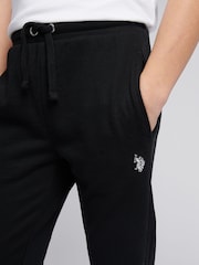 Preto - U.S. Polo Assn. Boys Double Horsemen Joggers - Imagem 2 de 9