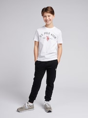 Preto - U.S. Polo Assn. Boys Double Horsemen Joggers - Imagem 3 de 9