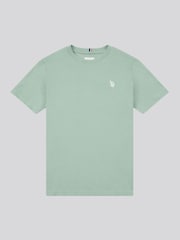 Темно-зеленый - US Polo Assn. Футболка для мальчиков из 100% хлопка с принтом лошадей - Изображение 6 из 9