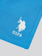U.S. Polo Assn. Blue Boys 100% Cotton Player 3 Sweat Shorts - Image 10 of 11