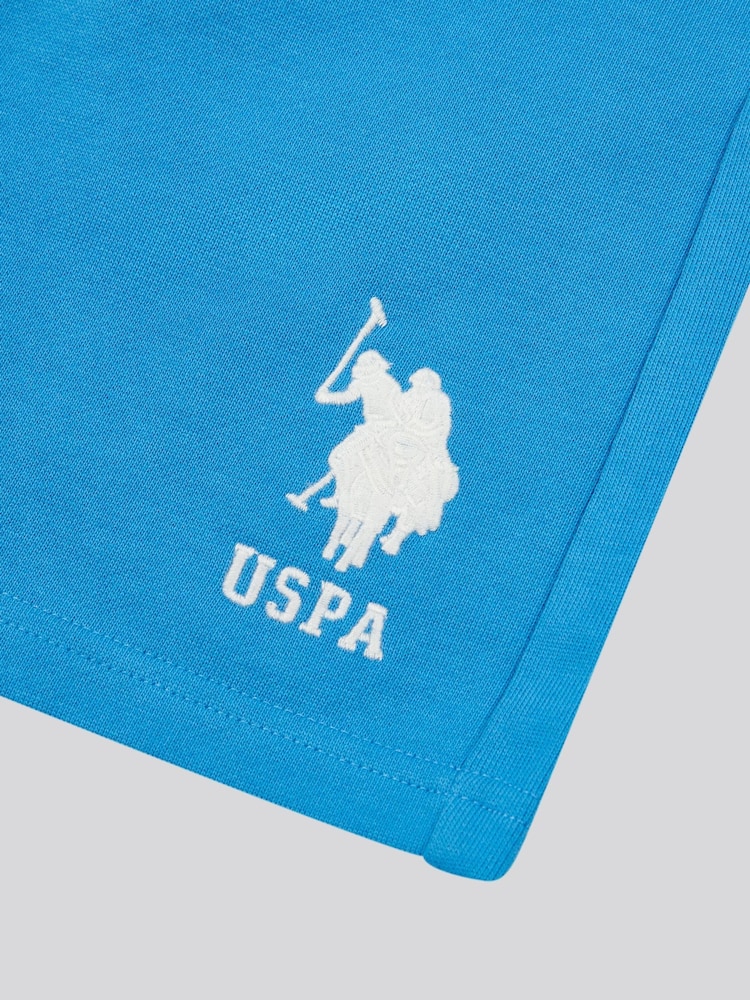 U.S. Polo Assn. Blue Boys 100% Cotton Player 3 Sweat Shorts - Image 10 of 11