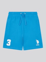 U.S. Polo Assn. Blue Boys 100% Cotton Player 3 Sweat Shorts - Image 7 of 11