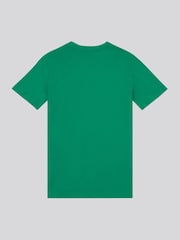Зеленый - US Polo Assn. Футболка из 100% хлопка для мальчиков с принтом арочного принта - Изображение 2 из 3