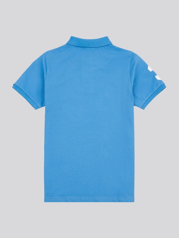 Albastru - U.S. Polo Assn. Tricou polo pentru băieți 100% bumbac Player 3 - Image 6 of 8
