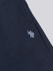 U.S. Polo Assn. Blue Boys Waffle Texture Shorts - Image 7 of 7