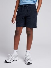 U.S. Polo Assn Blue Boys 100% Cotton Terry Shorts - Image 1 of 7