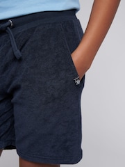 U.S. Polo Assn Blue Boys 100% Cotton Terry Shorts - Image 2 of 7
