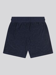 U.S. Polo Assn Blue Boys 100% Cotton Terry Shorts - Image 6 of 7